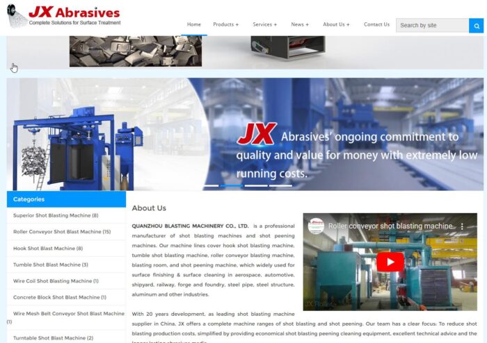 JX Steel Shot Blasting Machine Manufacturer Co. Ltd. - Quanzhou - China 7 Featured image