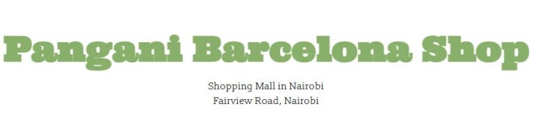 Pangani Barcelona Shop - Nairobi - Kenya 1 PANGANIBARCELONASHOP 001 768x166