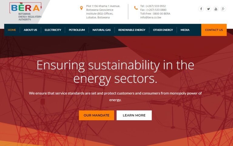 Botswana Energy Regulatory Authority - Lobatse - Botswana 4 BERA 001 768x483