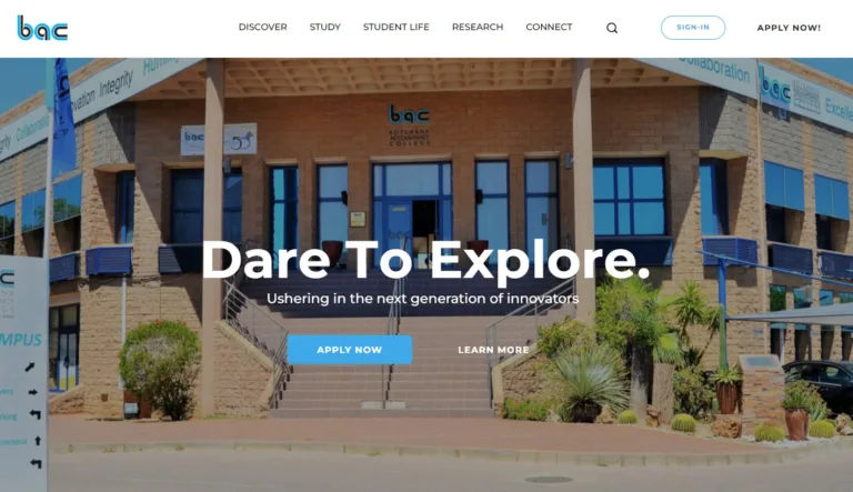Botswana Accountancy College (BAC) - Gaborone - Botswana 2 BACBW 002 768x443
