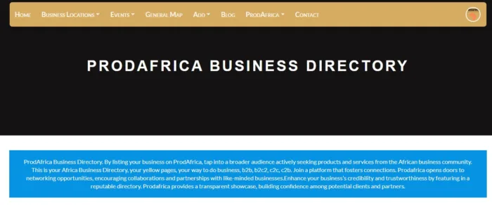 ProdAfrica Business Directory