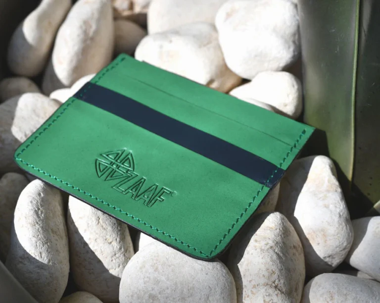 ZAAF Green Credit Card holder from ZAAF website 768x612