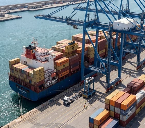 De-risking the Africa-Europe Supply Chain: A Strategic Briefing for European Trade Partners 1 High-capacity container terminal at the Port of Barcelona, demonstrating the logistical infrastructure and operational integrity required for the Africa-Europe B2B axis.