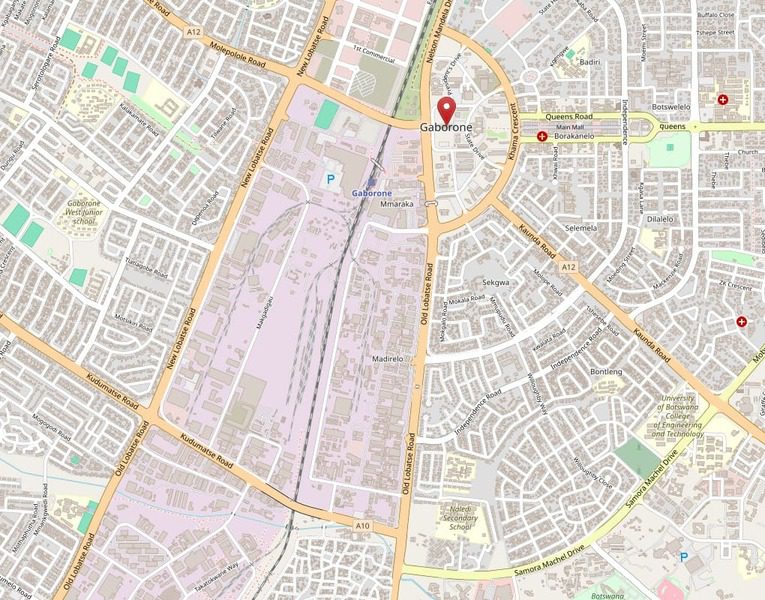 Block 3 Industrial Gaborone image by OpenStreetMaps
