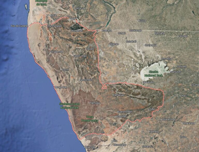 Kunene Region Nambia photo by Google Maps 768x587